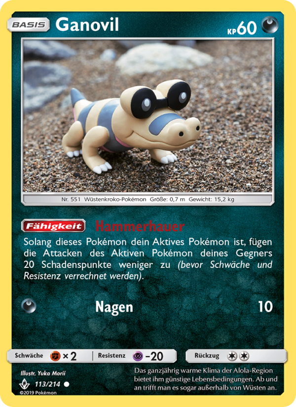 Ganovil 113 — Kräfte im Einklang (German Pokémon TCG card)