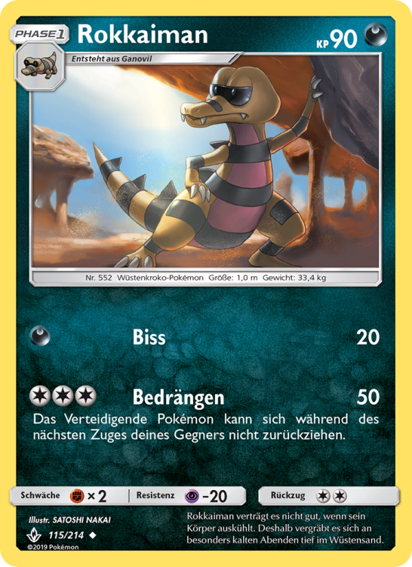 Rokkaiman 115 — Unbroken Bonds (German Pokémon TCG card)