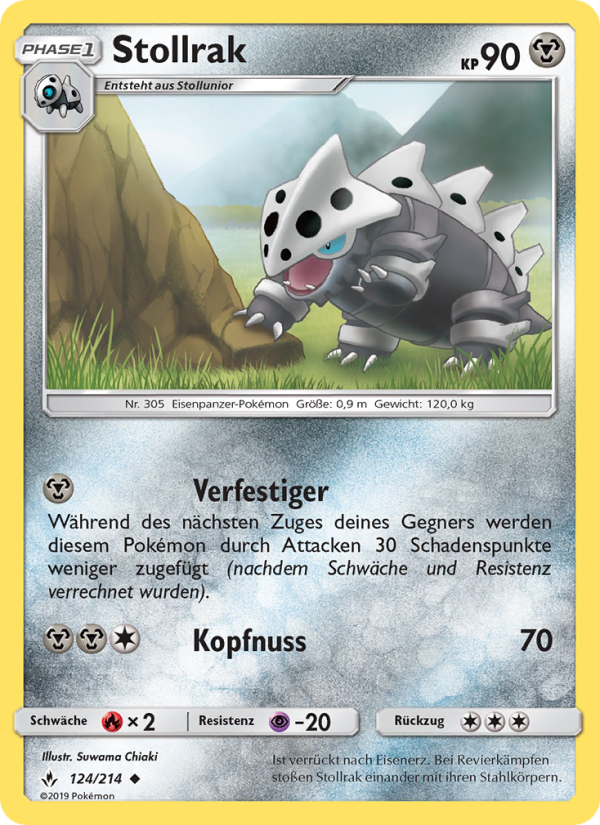 Stollrak 124 — Kräfte im Einklang (German Pokémon TCG card)