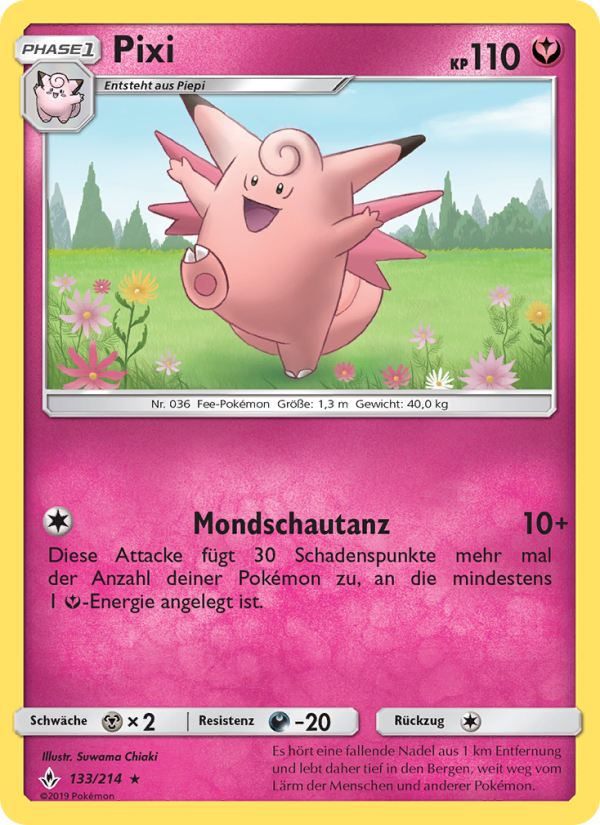 Pixi 133 — Kräfte im Einklang (German Pokémon TCG card)