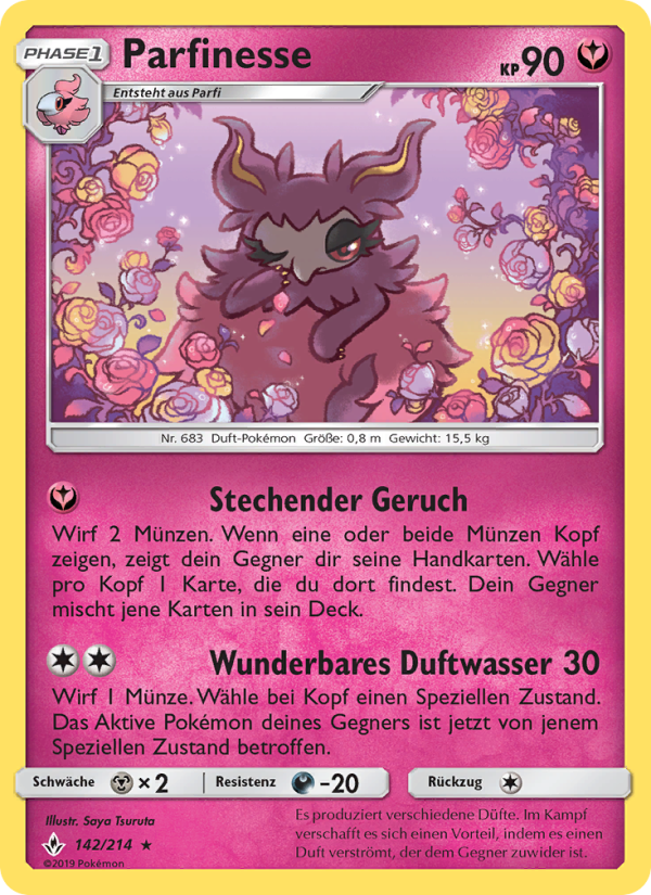Parfinesse Pokémon TCG cards