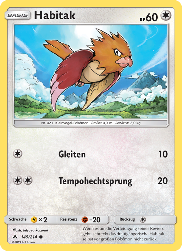 Habitak 145 — Kräfte im Einklang (German Pokémon TCG card)
