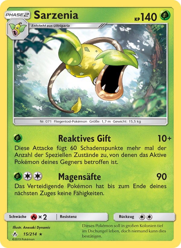 Sarzenia 15 — Unbroken Bonds (German Pokémon TCG card)