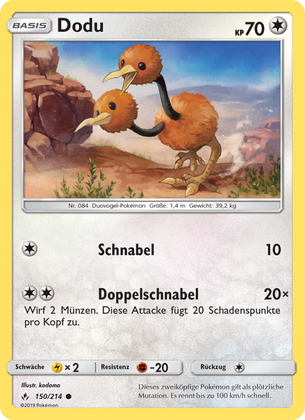 Dodu 150 — Kräfte im Einklang (German Pokémon TCG card)