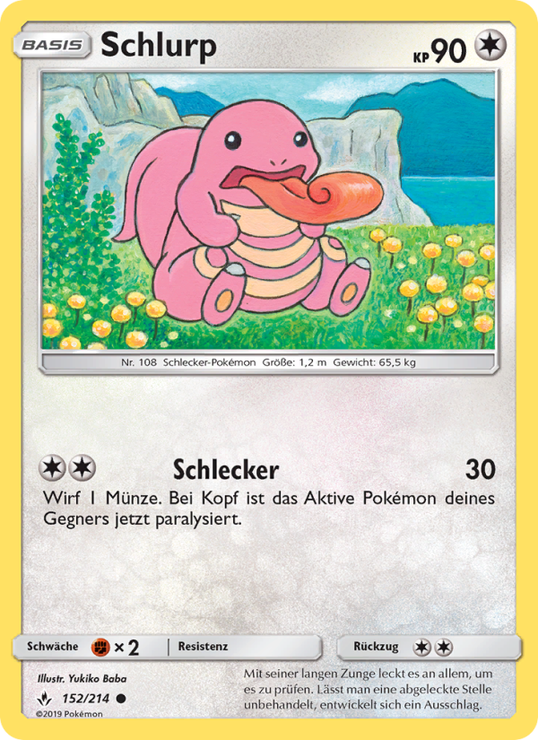 Schlurp 152 — Kräfte im Einklang (German Pokémon TCG card)