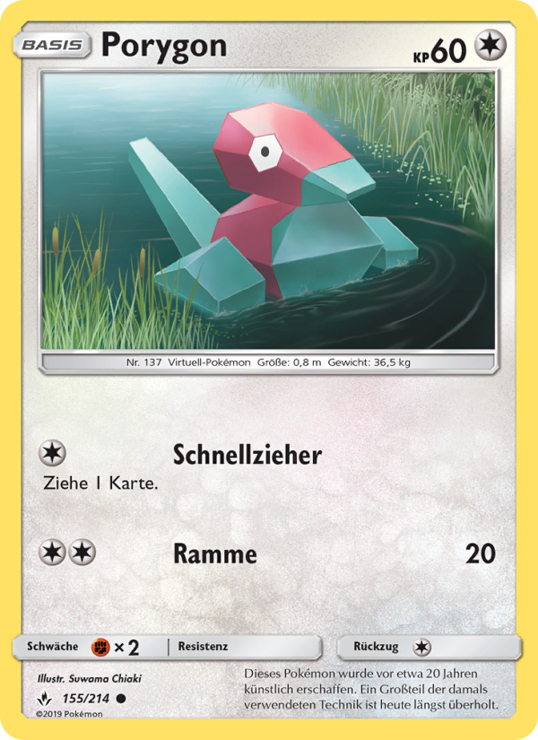 Porygon 155 — Kräfte im Einklang (German Pokémon TCG card)