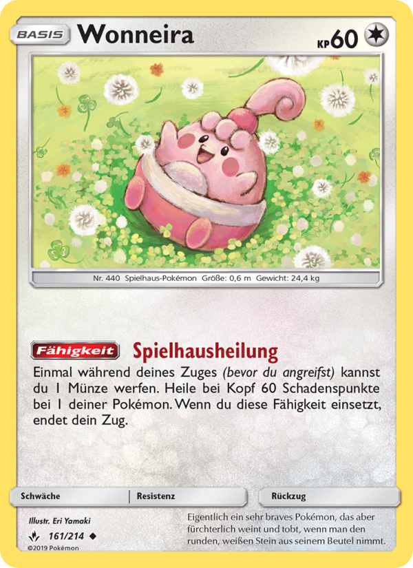 Wonneira 161 — Kräfte im Einklang (German Pokémon TCG card)