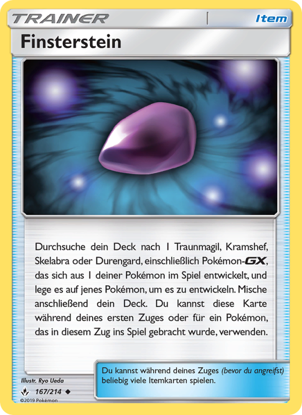 Finsterstein 167 — Kräfte im Einklang (German Pokémon TCG card)