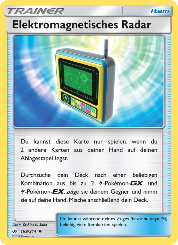 Elektromagnetisches Radar 169 — Kräfte im Einklang (German Pokémon TCG card)