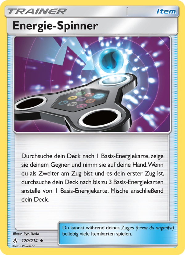 Energie-Spinner 170 — Kräfte im Einklang (German Pokémon TCG card)