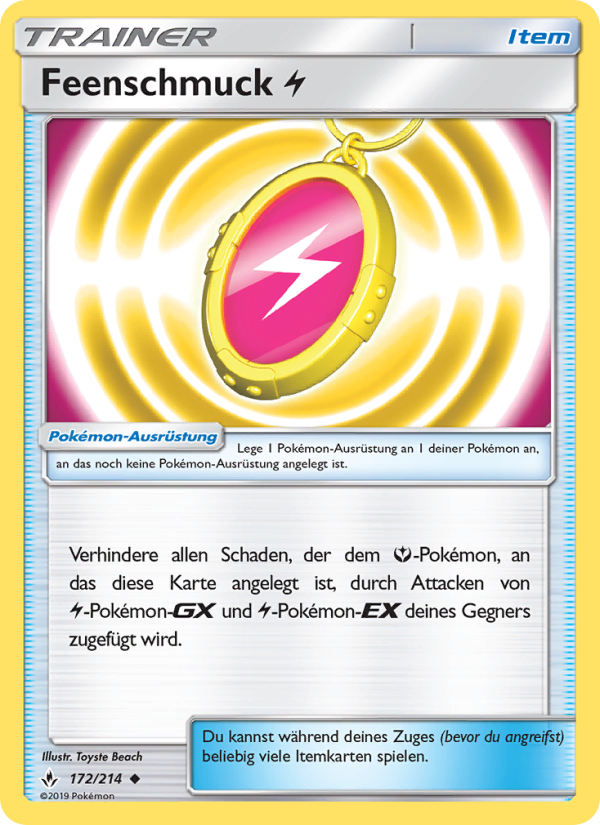Feenschmuck Lightning 172 — Kräfte im Einklang (German Pokémon TCG card)