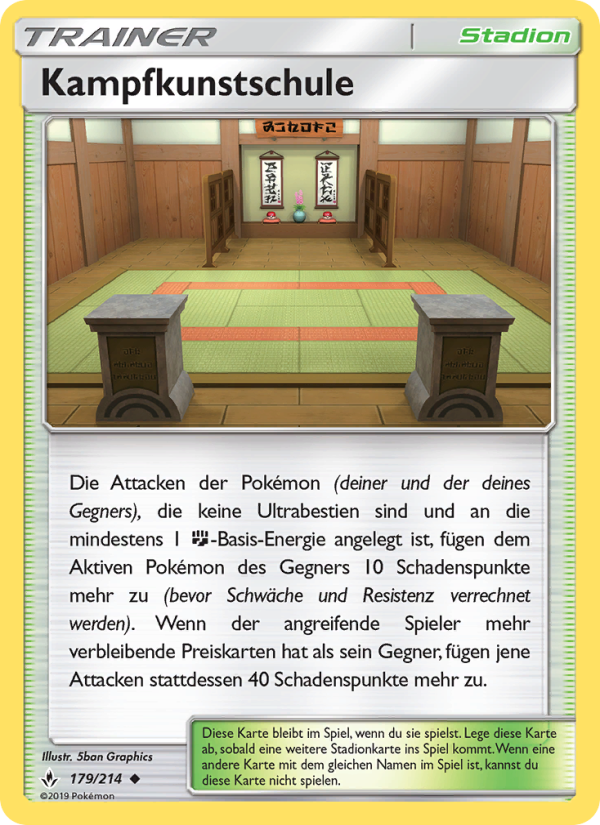 Kampfkunstschule 179 — Kräfte im Einklang (German Pokémon TCG card)