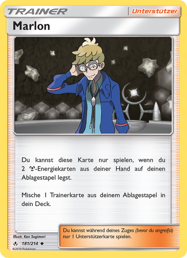 Marlon 181 — Kräfte im Einklang (German Pokémon TCG card)