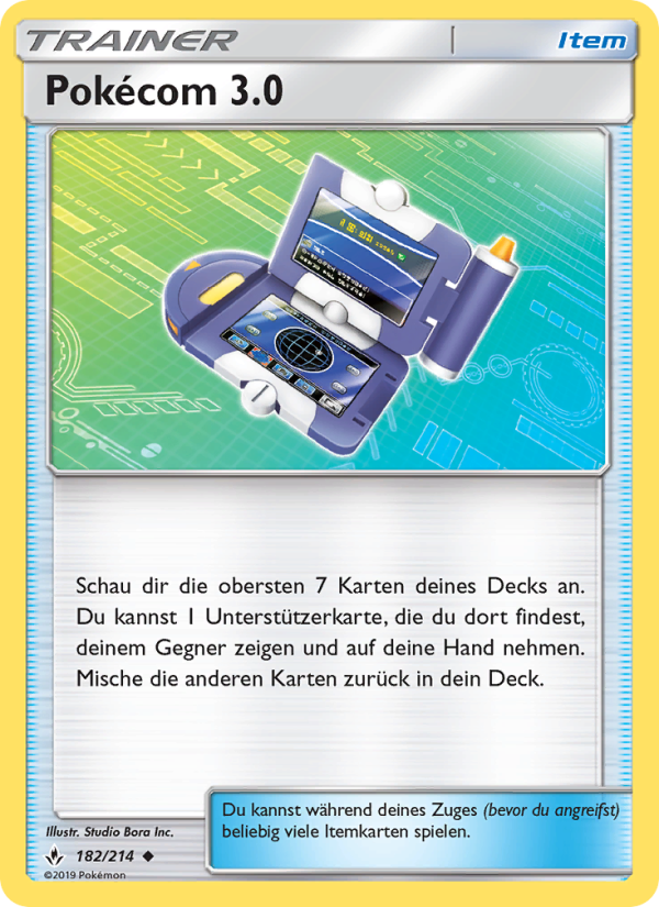 Pokécom 3.0 182 — Kräfte im Einklang (German Pokémon TCG card)
