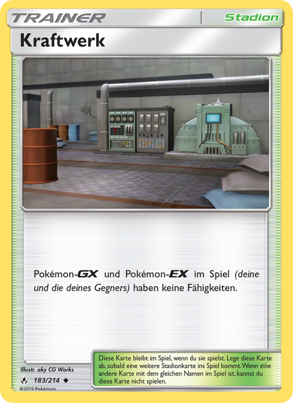 Kraftwerk 183 — Kräfte im Einklang (German Pokémon TCG card)