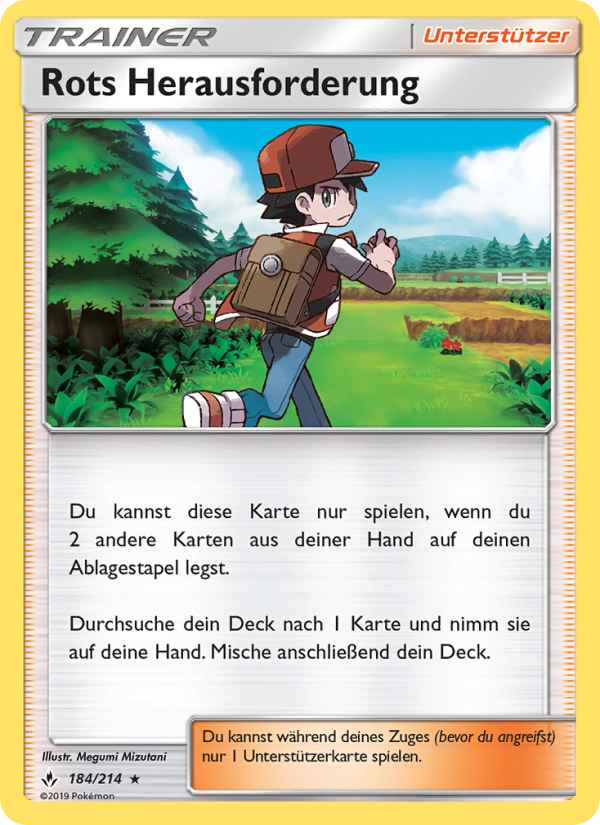 Rots Herausforderung 184 — Kräfte im Einklang (German Pokémon TCG card)