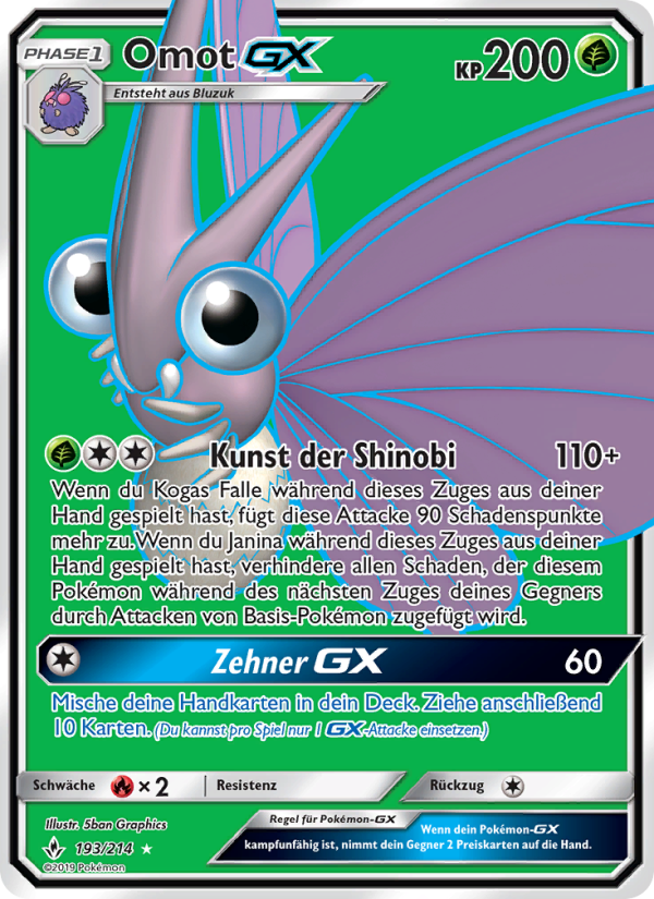 Omot GX 193 — Kräfte im Einklang (German Pokémon TCG card)