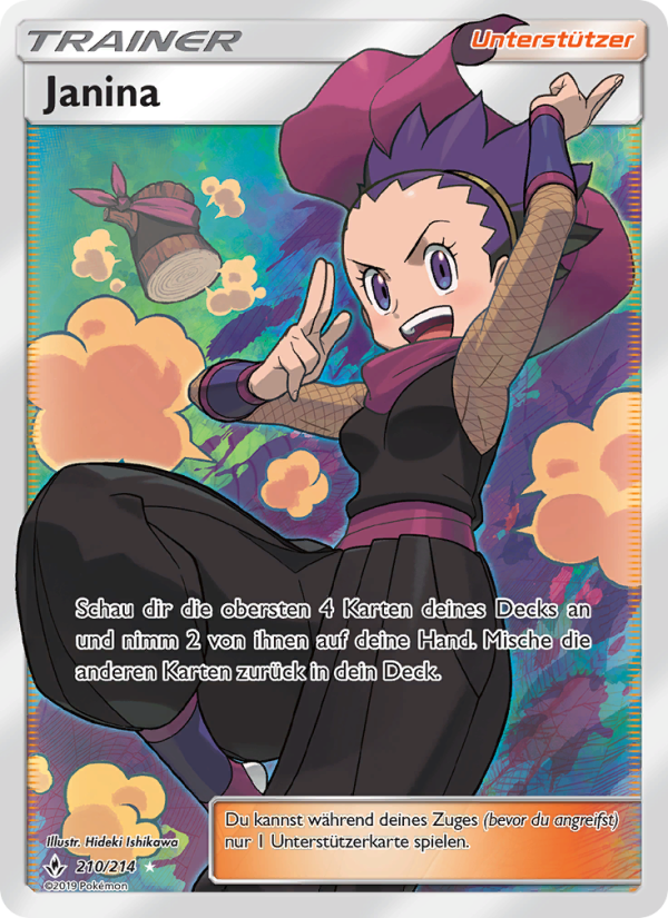 Janina 210 — Kräfte im Einklang (German Pokémon TCG card)