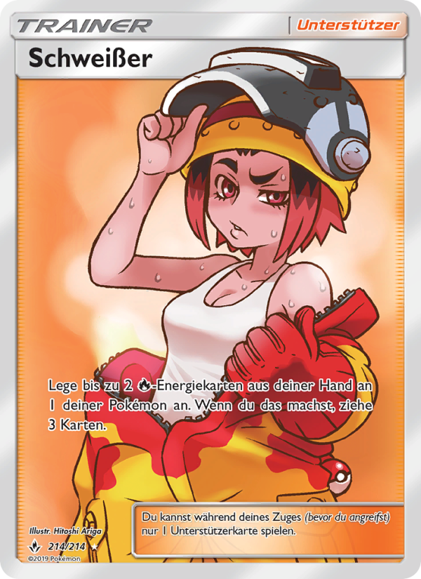 Schweißer 214 — Kräfte im Einklang (German Pokémon TCG card)