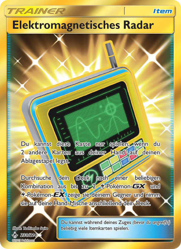Elektromagnetisches Radar 230 — Kräfte im Einklang (German Pokémon TCG card)