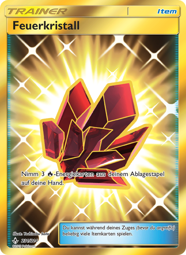 Feuerkristall 231 — Kräfte im Einklang (German Pokémon TCG card)