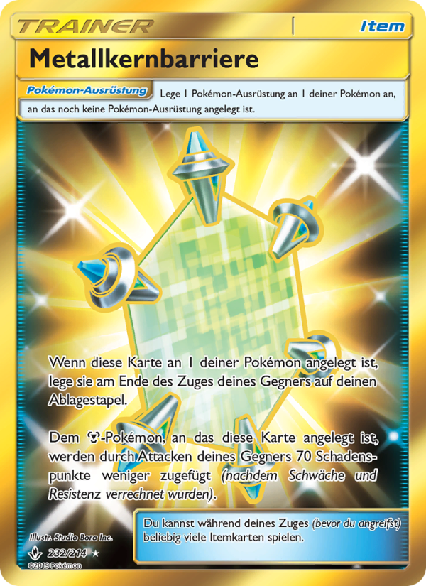 Metallkernbarriere 232 — Kräfte im Einklang (German Pokémon TCG card)