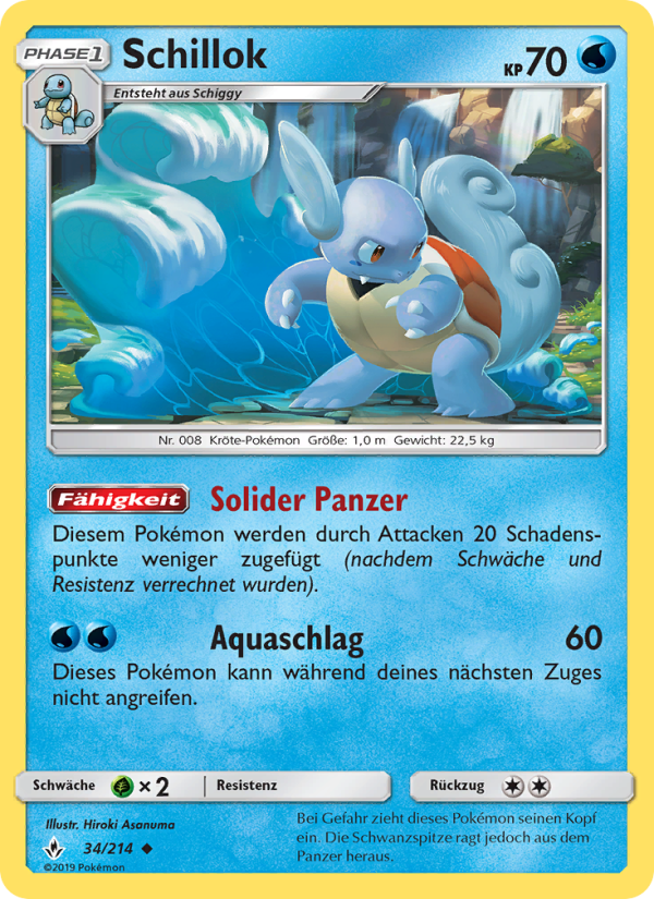 Schillok 34 — Kräfte im Einklang (German Pokémon TCG card)