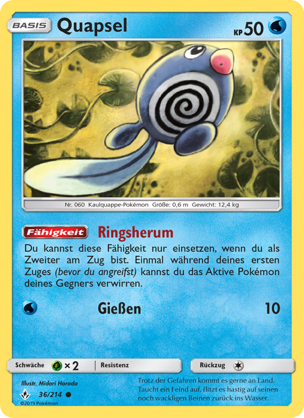 Quapsel 36 — Kräfte im Einklang (German Pokémon TCG card)