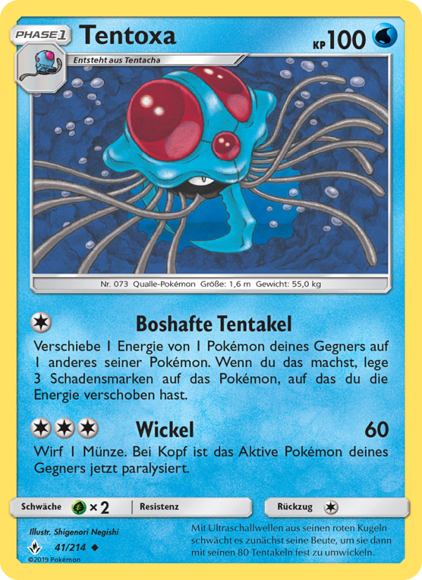 Tentoxa 41 — Kräfte im Einklang (German Pokémon TCG card)