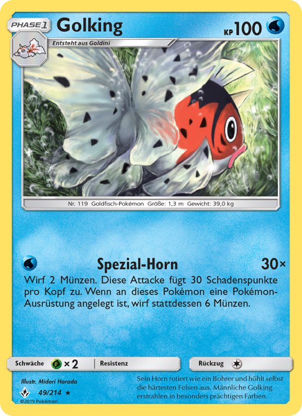 Golking 49 — Unbroken Bonds (German Pokémon TCG card)