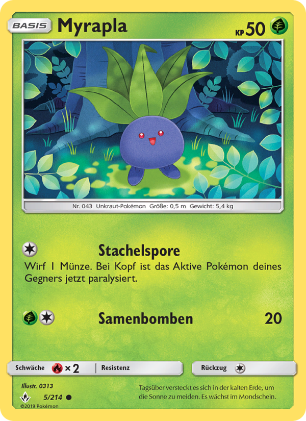 Myrapla 5 — Unbroken Bonds (German Pokémon TCG card)