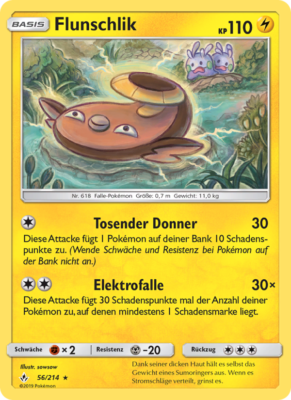Flunschlik 56 — Kräfte im Einklang (German Pokémon TCG card)