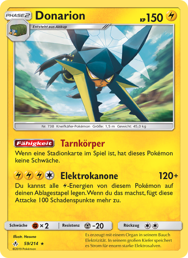 Donarion 59 — Kräfte im Einklang (German Pokémon TCG card)