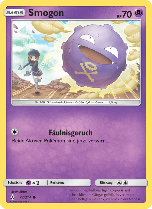 Smogon 73 — Kräfte im Einklang (German Pokémon TCG card)