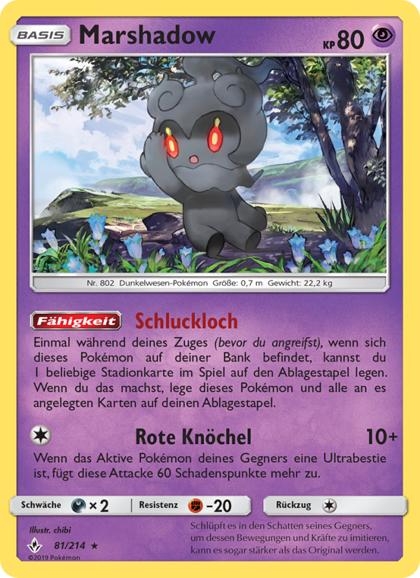 Marshadow 81 — Kräfte im Einklang (German Pokémon TCG card)