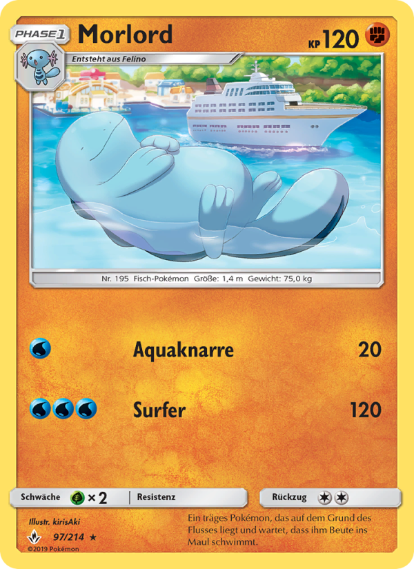 Morlord 97 — Kräfte im Einklang (German Pokémon TCG card)