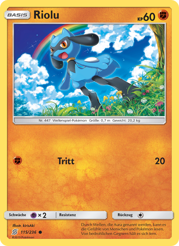 Riolu 115 — Bund der Gleichgesinnten (German Pokémon TCG card)