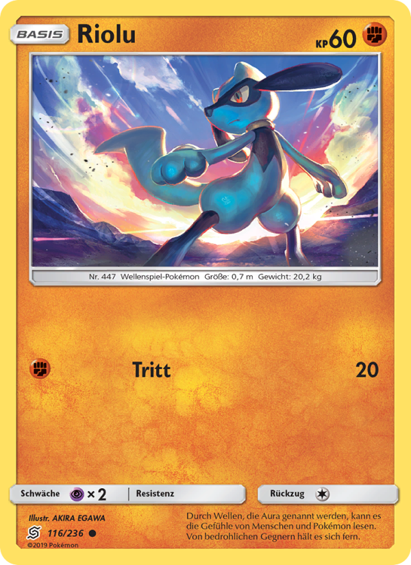 Riolu 116 — Bund der Gleichgesinnten (German Pokémon TCG card)