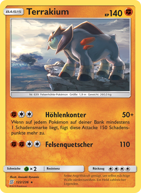 Terrakium 122 — Bund der Gleichgesinnten (German Pokémon TCG card)
