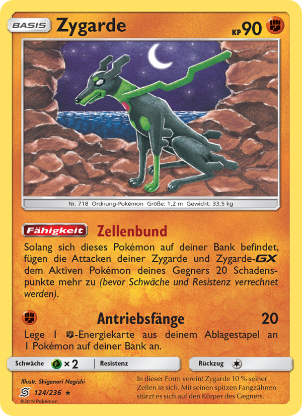 Zygarde 124 — Bund der Gleichgesinnten (German Pokémon TCG card)