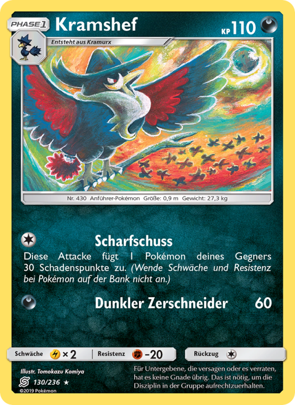 Kramshef 130 — Bund der Gleichgesinnten (German Pokémon TCG card)