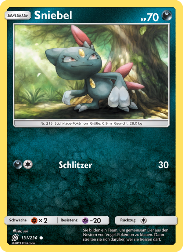 Sniebel 131 — Bund der Gleichgesinnten (German Pokémon TCG card)