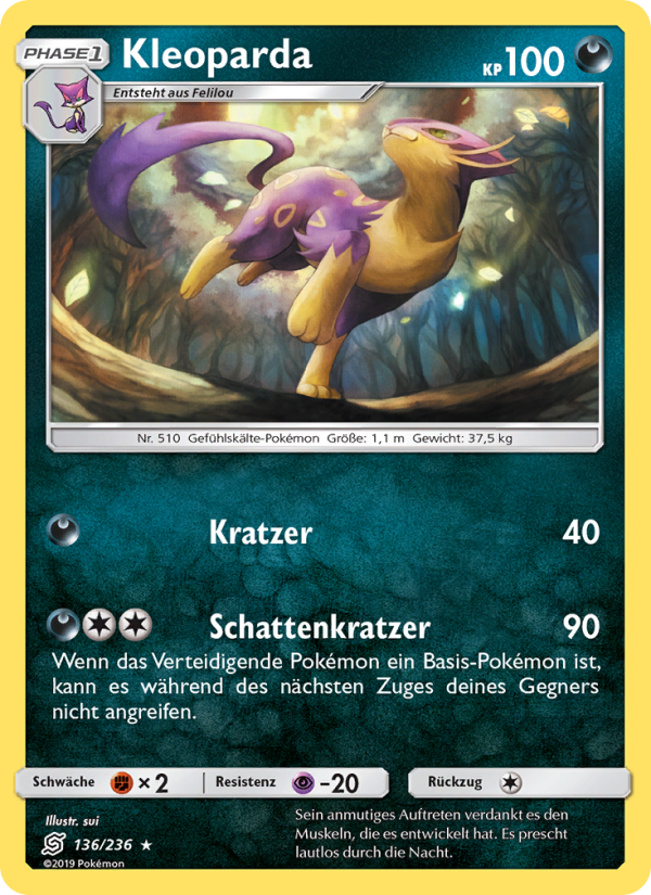 Kleoparda 136 — Bund der Gleichgesinnten (German Pokémon TCG card)