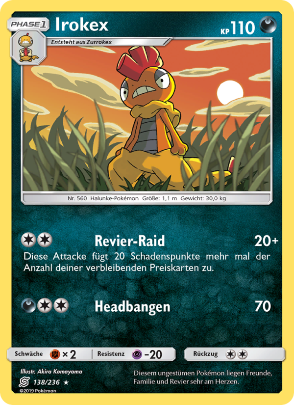 Irokex 138 — Bund der Gleichgesinnten (German Pokémon TCG card)