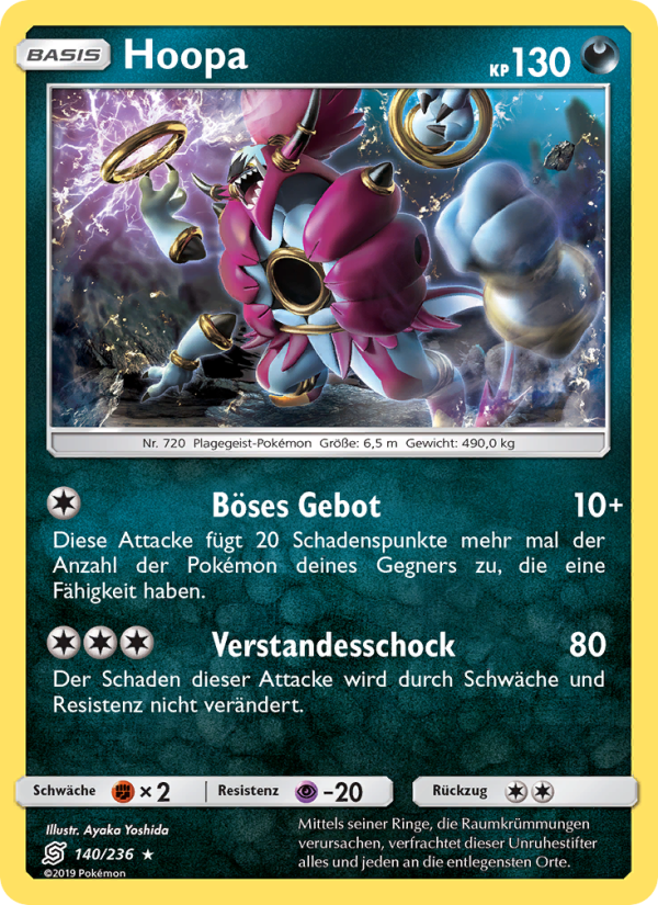 Hoopa 140 — Bund der Gleichgesinnten (German Pokémon TCG card)