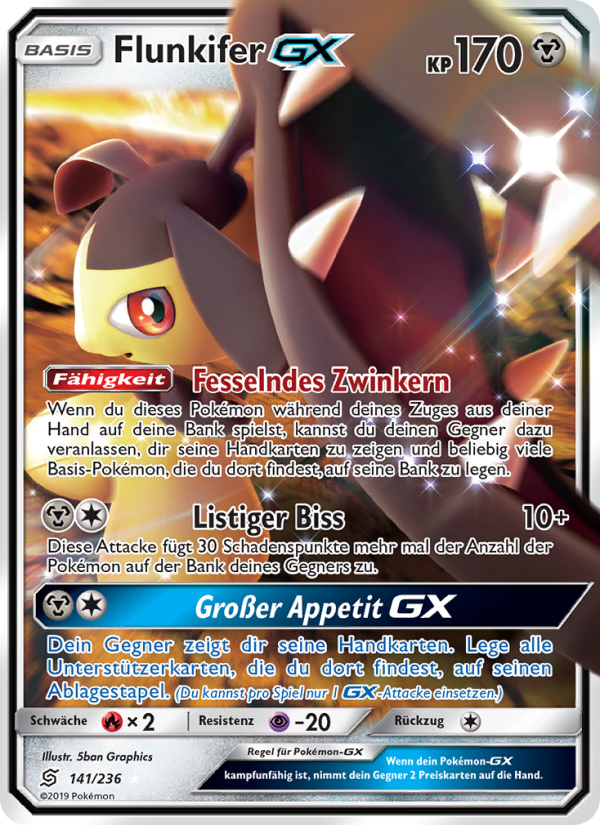 Flunkifer GX 141 — Bund der Gleichgesinnten (German Pokémon TCG card)