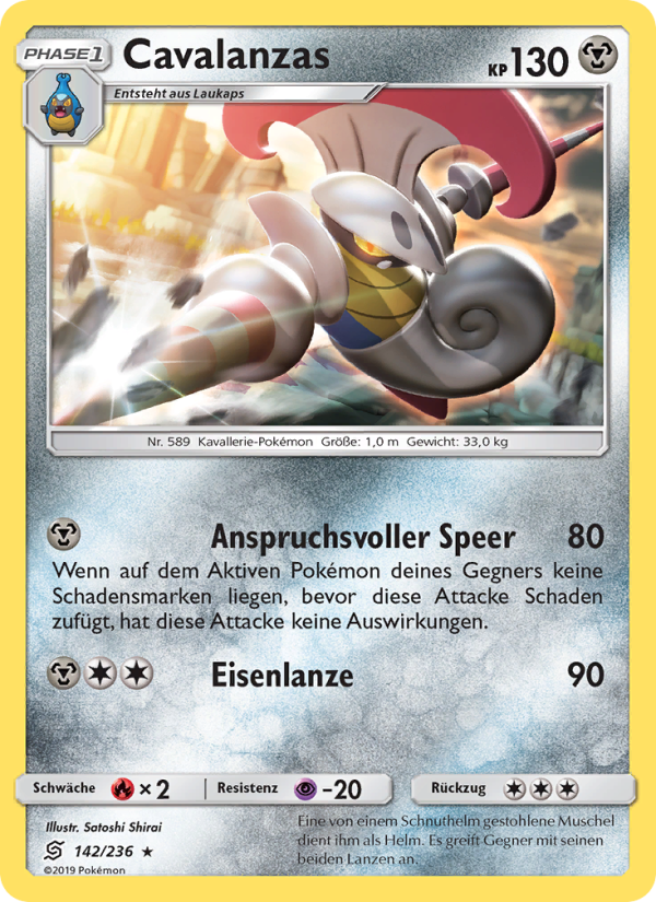 Cavalanzas 142 — Bund der Gleichgesinnten (German Pokémon TCG card)