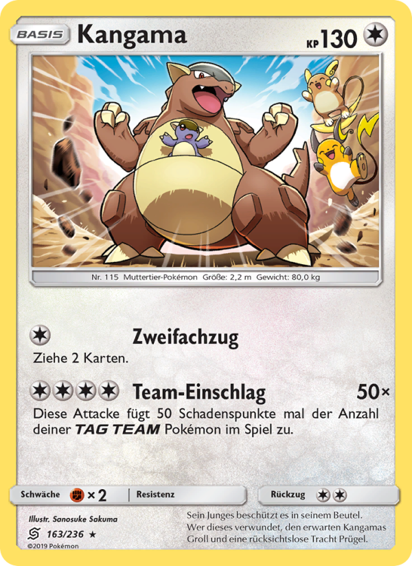 Kangama 163 — Bund der Gleichgesinnten (German Pokémon TCG card)