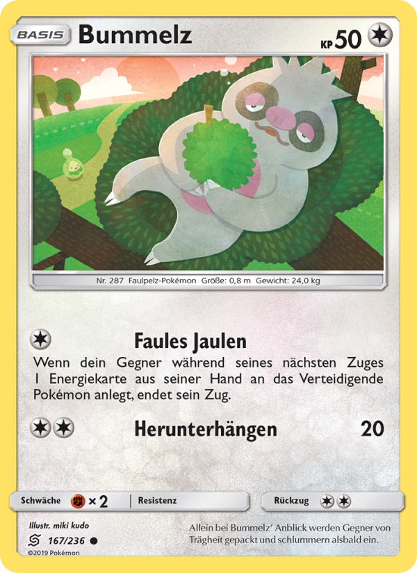 Bummelz 167 — Bund der Gleichgesinnten (German Pokémon TCG card)