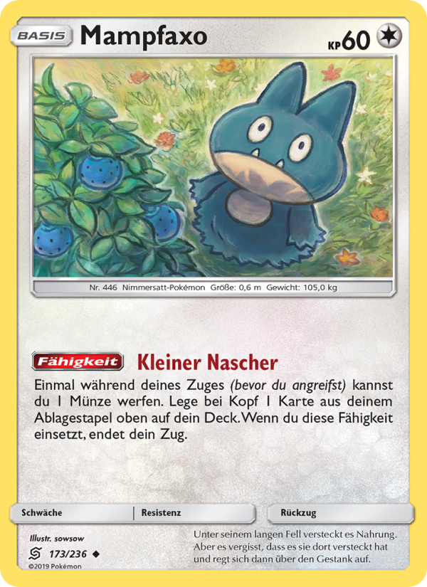 Mampfaxo Pokémon TCG cards